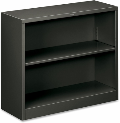 Hon 2 Shelf Charcoal Steel Bookcase - click to enlarge
