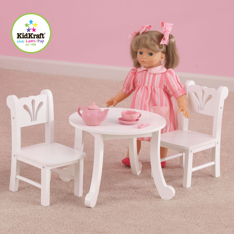 Kidkraft Lil Doll Table & Chair Set - 60133 - KidKraft