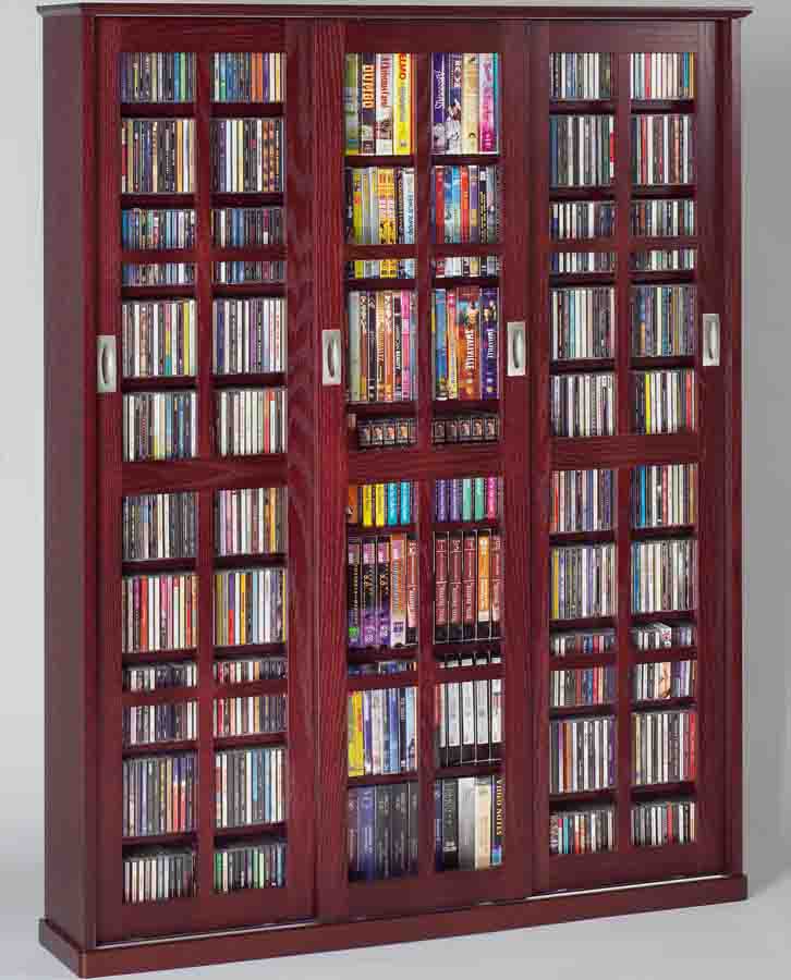 Leslie Dame MS-1050DC Dark Cherry Mission Style Sliding Glass Door