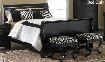 Liberty Carrington Black Twin Sleigh Bed - click to enlarge