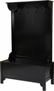 Linon Anna Wide Hall Tree in Black