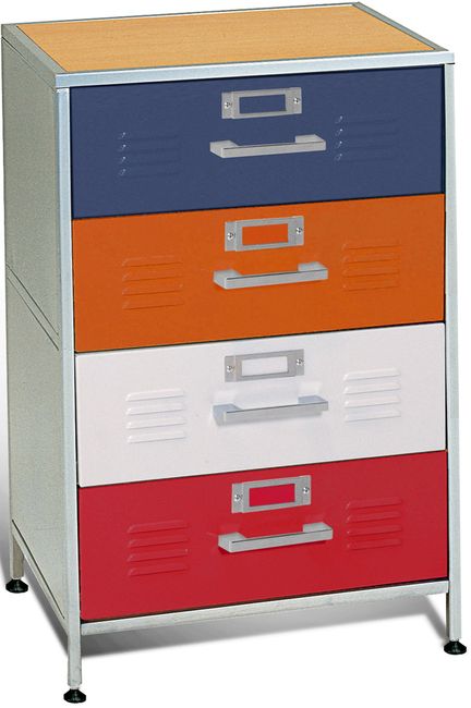 Locker 4 Drawer Dresser - 38-6701-997 - Elite Products Locker 4 Drawer Dresser - 38-6701-997 - Elite Products