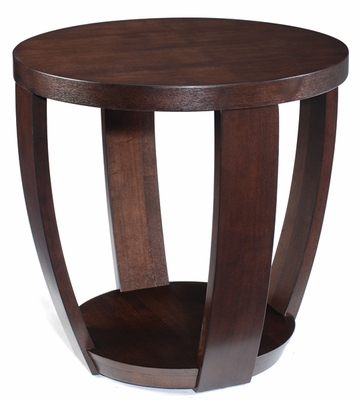 Magnussen Sotto Round Table with Sienna Finish - click to enlarge