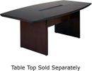 Mayline 96 Executive Conference Table Base in Mahogany - Set of 2
