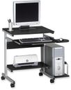 Mayline Portrait PC Desk Cart in Anthracite