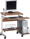 Mayline Portrait PC Desk Cart in Medium Cherry