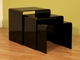 Mercutio3pcs Acrylic Nesting Table Set in Black - click to enlarge