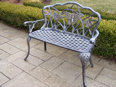Oakland Living Butterfly Loveseat Bench - click to enlarge