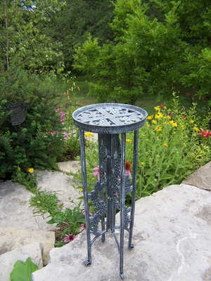 Oakland Living Grape Interlocking Plant Stand in Verdi Grey - click to enlarge