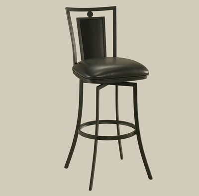 Pastel Sydney Swivel Bar Stool in Graphite Black Onyx & Ford Black - click to enlarge