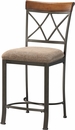 Powell Hamilton Wood & Iron Counter Stool 