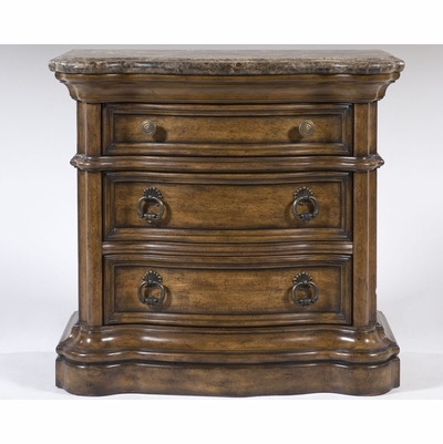 Pulaski San Mateo Marble Top Nightstand - 662140 - 662140 - Pulaski ...