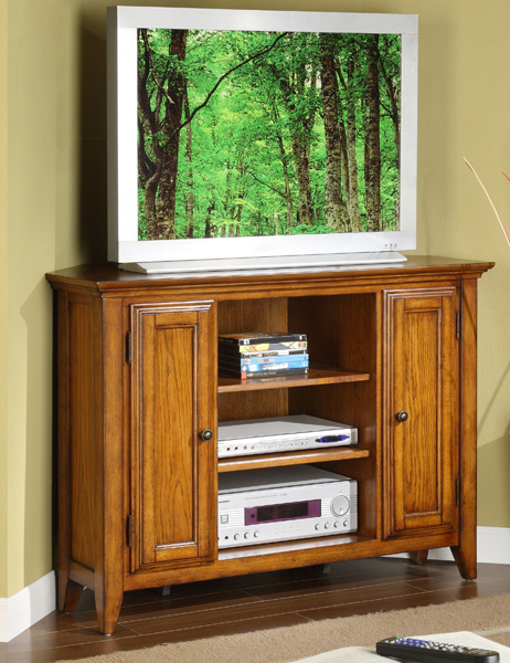 Riverside Oak Ridge 44 Inch TV Corner Console - 4445 - Riverside