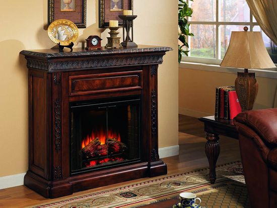 San Marco Walnut Electric Fireplace - 28WM671AWN-0501 - Classic Flame  Fireplace