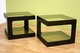Sangria Glass Top Accent End Table - click to enlarge