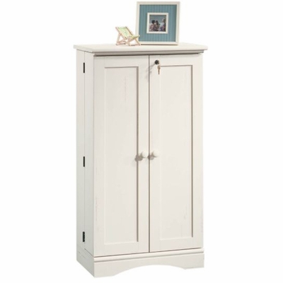 Sauder Harbor View Multimedia Storage Cabinet Antiqued White - 158050 ...