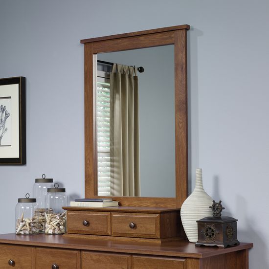 Shoal Creek Mirror for Dresser 410287 Oiled Oak - 410845 - Sauder