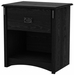 South Shore Tryon 1 Drawer Nightstand in Black Oak