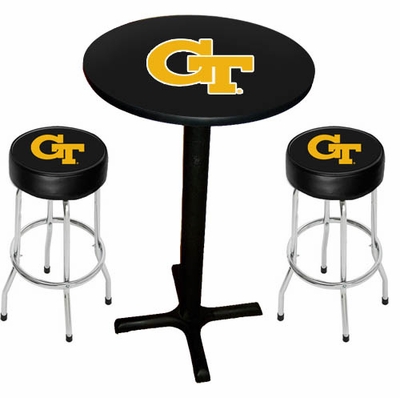Sports Fan Georgia Tech Yellow Jackets Black Pub Set - click to enlarge