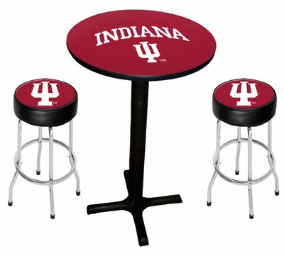 Sports Fan Indiana Hoosiers Black Pub Set - click to enlarge