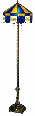 Sports Fan Michigan Wolverines Floor Lamp - click to enlarge