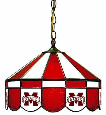 Sports Fan Mississippi State Bulldogs Hanging Pub Lamp - click to enlarge