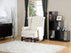 Sussex Beige Linen Club Chair with Button Tufted Backrest (Set of 2) - click to enlarge