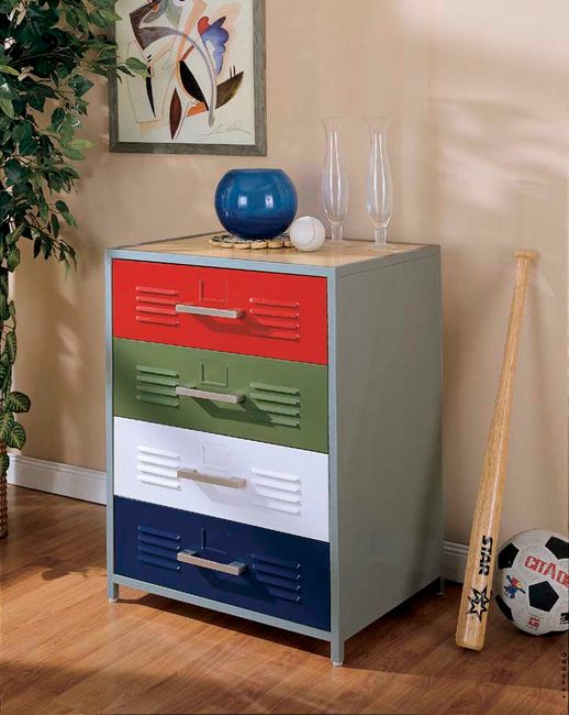 Teen Trends Boys' 4-Drawer Dresser - Powell Furniture - 517-008 - 517-008 -  Powell Furniture