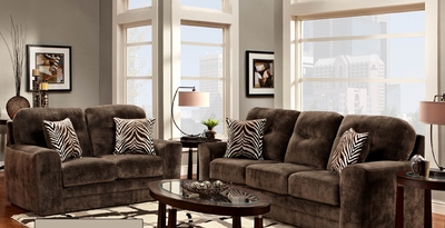 Verona I Mercer Sofa and Loveseat Set - click to enlarge