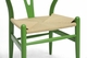 Wishbone Green Mid-century Inspired Traditional Wood Y Chair - click to enlarge