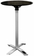 Yang Black / Silver Folding Event Table Tall Height - click to enlarge