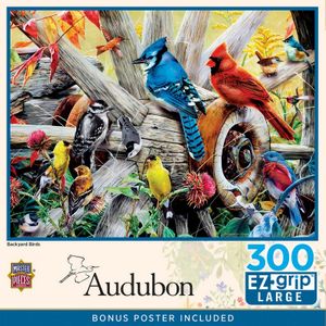 Audubon - Backyard Birds 300 Piece EZ Grip Puzzle