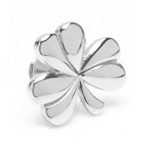 Clover Stainless Steel Lapel Pin