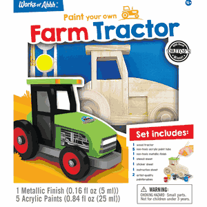 Farm Tractor Wood Paint Kit
