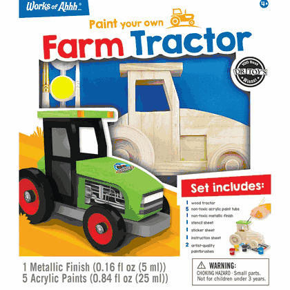 Farm Tractor Wood Paint Kit