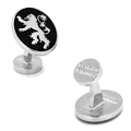 Gray Cat's Eye Bridged Cufflinks