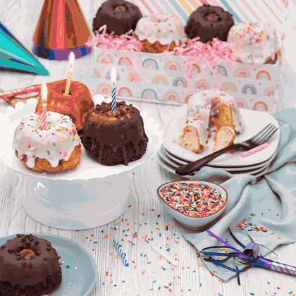 Happy Birthday Bundt Cake Assortment