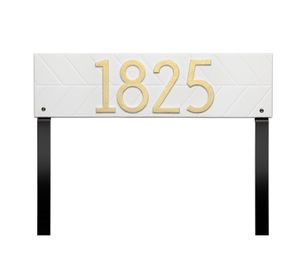 Herringbone Standard Horizontal 1 Line Lawn Plaque