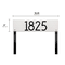 Herringbone Standard Horizontal 1 Line Lawn Plaque