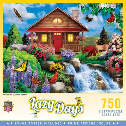 Lazy Days - Floral Falls 750 Piece Puzzle