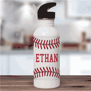 Personalized Baseball Water Bottle