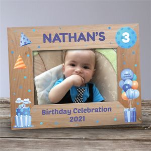 Personalized Birthday Celebration Wood Frame