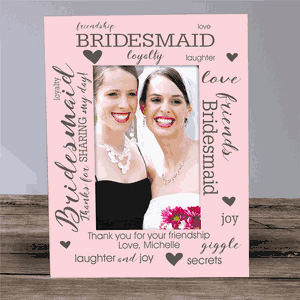 Personalized Bridesmaid Picture Frame