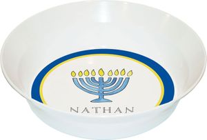 Personalized Childrens Hanukkah Dining Bowl