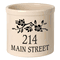 Personalized Dogwood Branch 2 Gallon Stoneware Crock