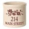 Personalized Dogwood Branch 2 Gallon Stoneware Crock