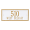 Personalized Double Line Large Address Plaque - 2 Line