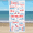 Personalized Fourth Of July Word Art Beach Towel