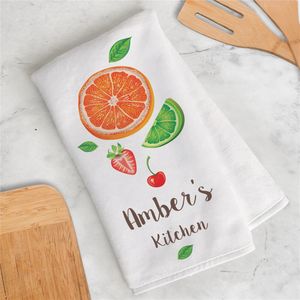 Personalized Fruit Dish Towel