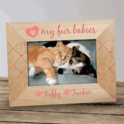 Personalized Heart My Fur Babies Frame